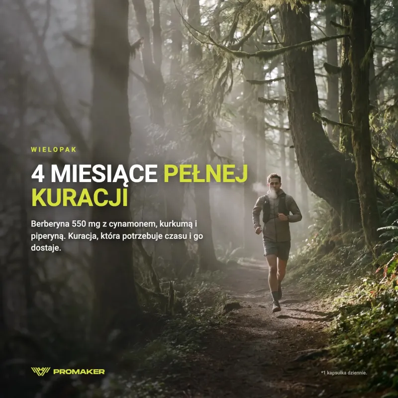 Wielopak 2x Promaker Berberine HCL 550mg 60kaps – everyday supplement from a Polish manufacturer